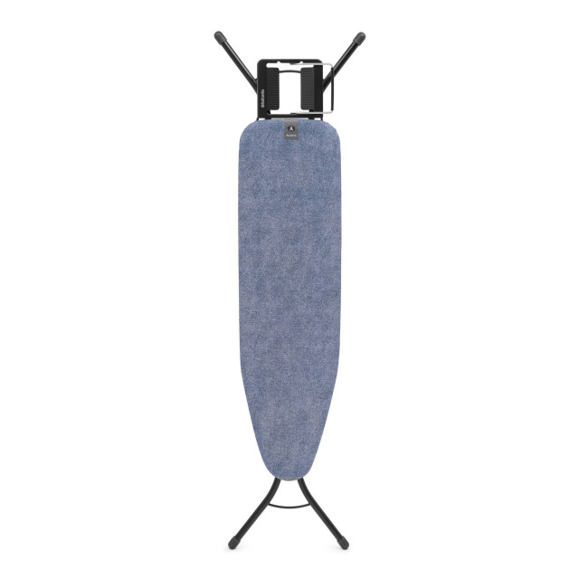 Brabantia  Denim Blue Ironing Board with Steam Iron Rest, 110cm x 30cm angle