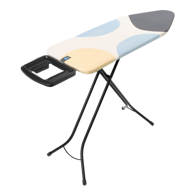 Brabantia Spring Bubble Ironing Board with Solid Steam Iron Rest, 124cm x 45cm