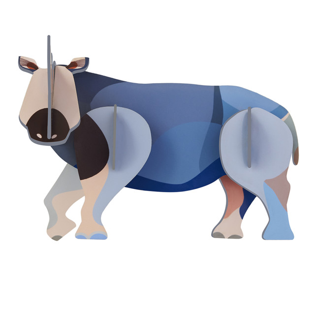 Studio ROOF Wild Animals Paper Wall Art - Rhino