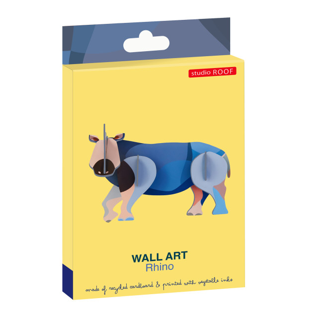 Studio ROOF Wild Animals Paper Wall Art - Rhino