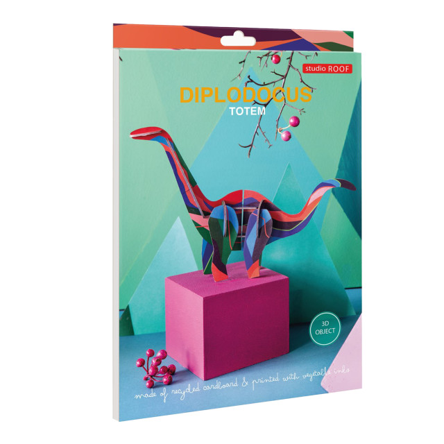 Studio ROOF Small Dinosaur Paper Figurine - Diplodocus