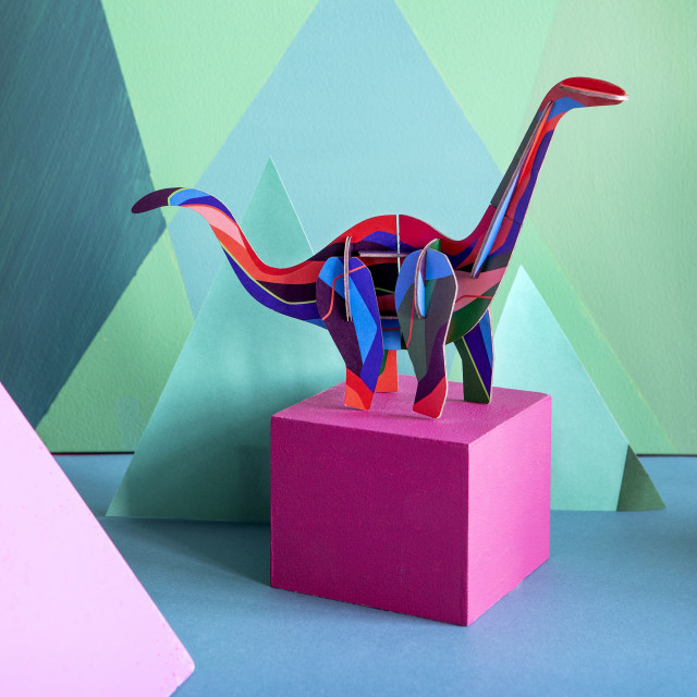 Studio ROOF Small Dinosaur Paper Figurine - Diplodocus