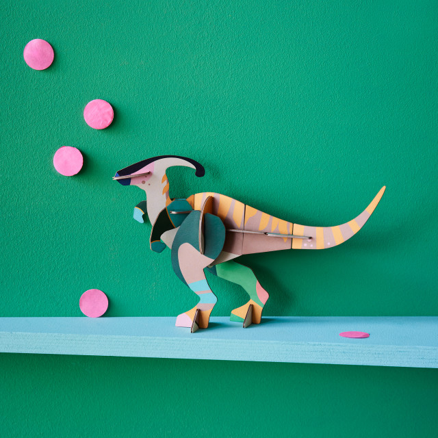 Studio ROOF Small Dinosaur Paper Figurine - Parasaul Dino