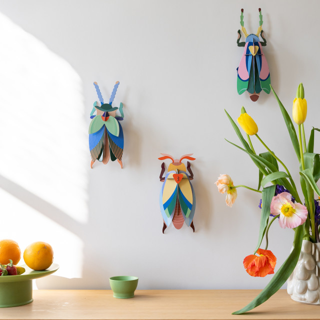 Studio ROOF Big Insects Lunar Jewel Beetle Paper Wall Art