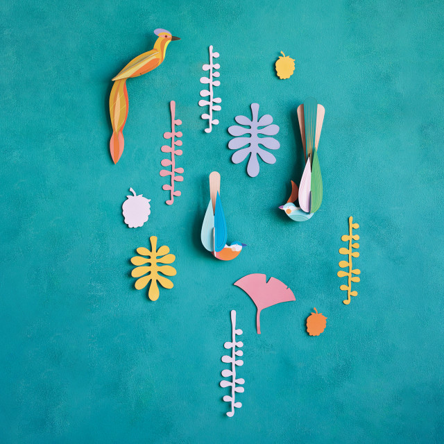 Studio ROOF Small Wall of Curiosities Paradise Nest Paper Wall Decoration Set