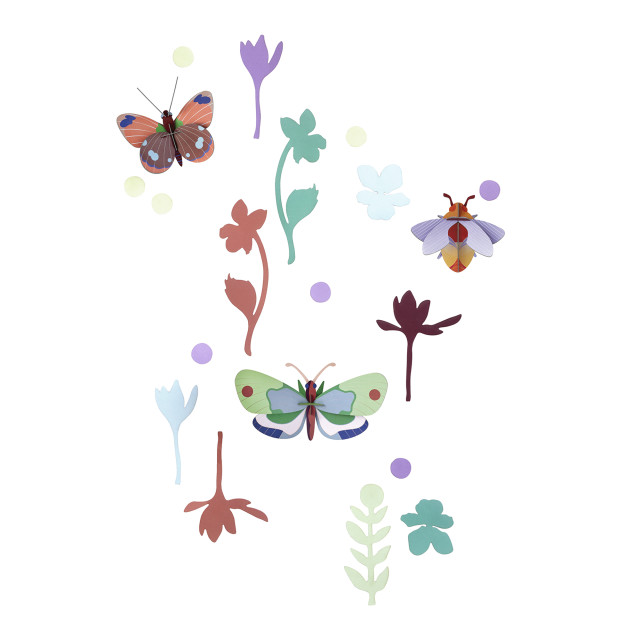 Studio ROOF Small Wall of Curiosities Winged Medley Paper Wall Decoration