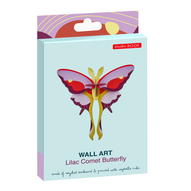Studio ROOF Small Insects Lilac Comet Butterfly Paper Wall Art