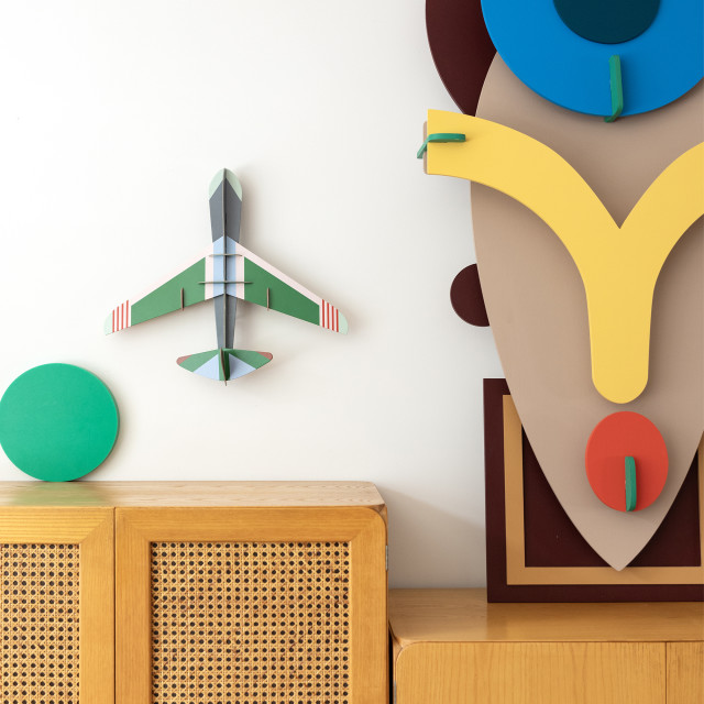 Studio ROOF Medium Plane Paper Wall Art - Jet Plane