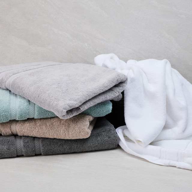 Nortex Royal Plush Bath Sheet, 710gsm range stacked