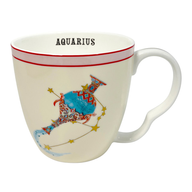 Yvonne Ellen Zodiac Mug, 450ml - Aquarius