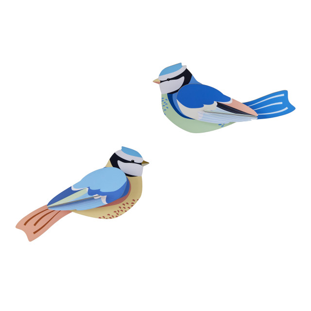 Studio ROOF Garden Bird Paper Wall Art - Blue Tits