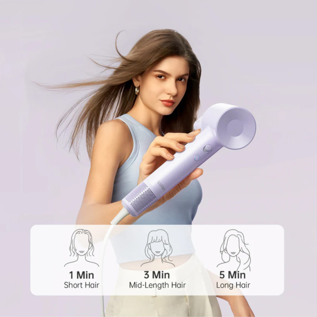 Laifen SE Lite Hair Dryer, 1400W - Glossy Purple