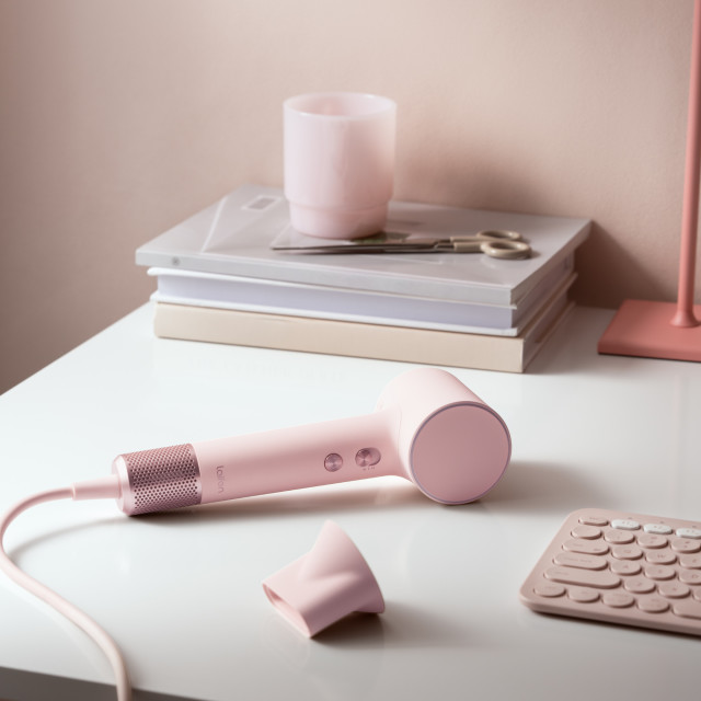Laifen Mini Hair Dryer, 1100W - Coral Pink
