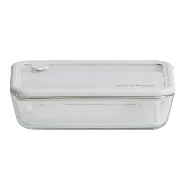 Kitchen Pro Airlock Rectangular Glass Container - 700ml