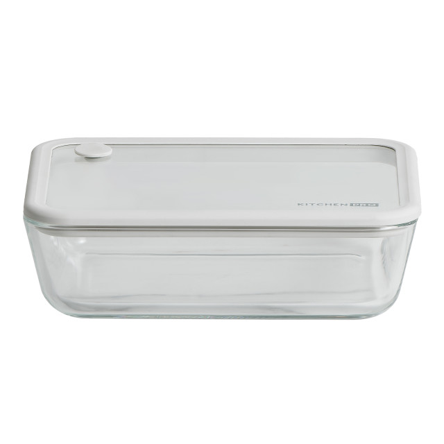 Kitchen Pro Airlock Rectangular Glass Container - 1.5L