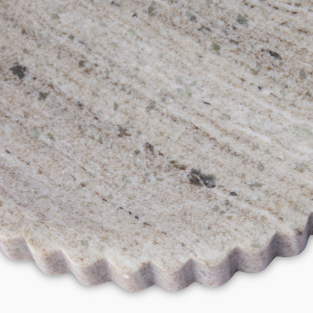 Thread Office Beige Marble Round Tray close up