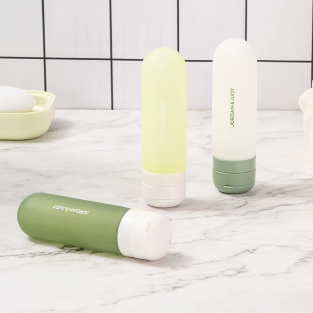 Jordan & Judy Travel Bottle Set, 50ml - Green in the bathroom