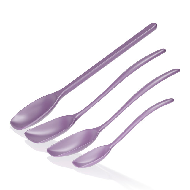 Rosti Classic Cooking Spoon Set, 4-Piece - Lavender angle