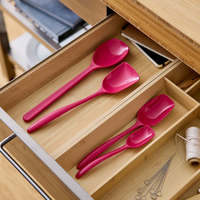 Rosti Classic Cooking Spoon Set, 4-Piece - Beetroot in a drawer