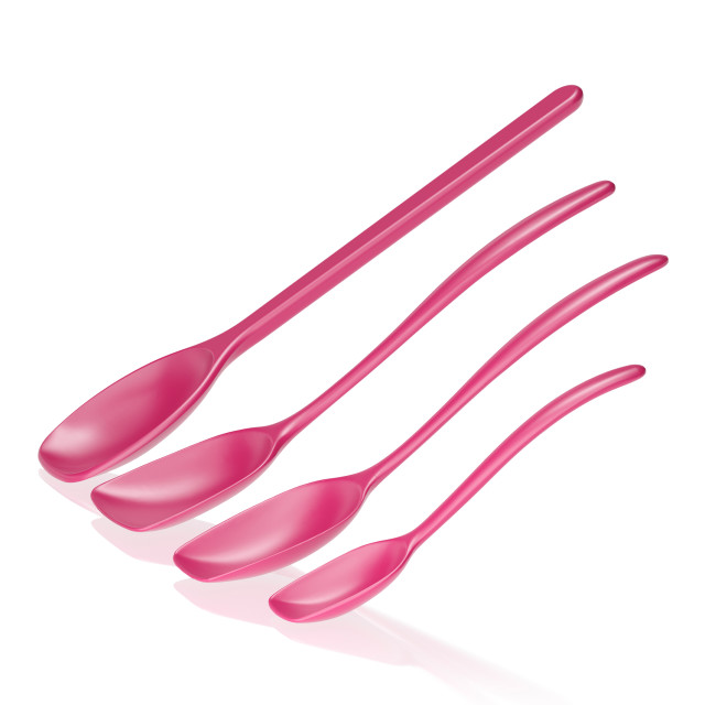 Rosti Classic Cooking Spoon Set, 4-Piece - Beetroot angle
