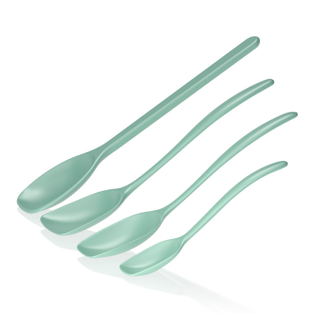 Rosti Classic Cooking Spoon Set, 4-Piece - Nordic Green angle
