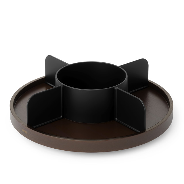 Umbra Bellwood Black & Walnut Lazy Susan