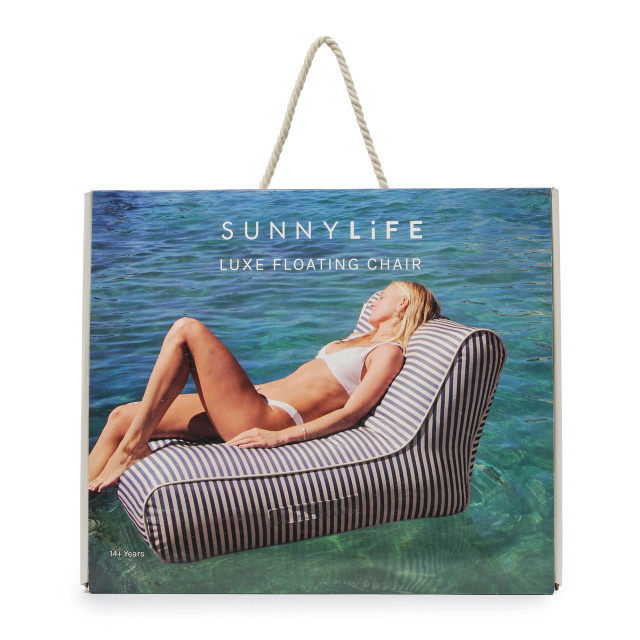 Sunnylife Luxe Floating Pool Chair - Marine Stripe