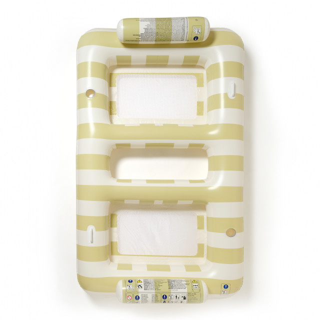 Sunnylife Twin Hammock Float - Casa Sand Stripe angle