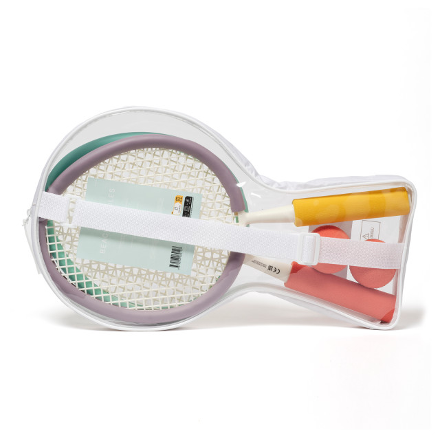Sunnylife Beach Foam Paddles Poolside Set - The Vacay Soft Olive packaging angle