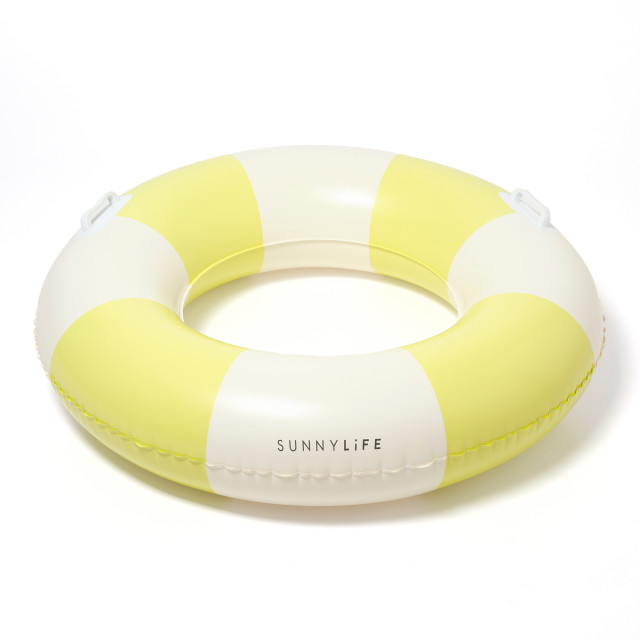Sunnylife Slim Tube Pool Ring - Tides Out Citrus Stripe