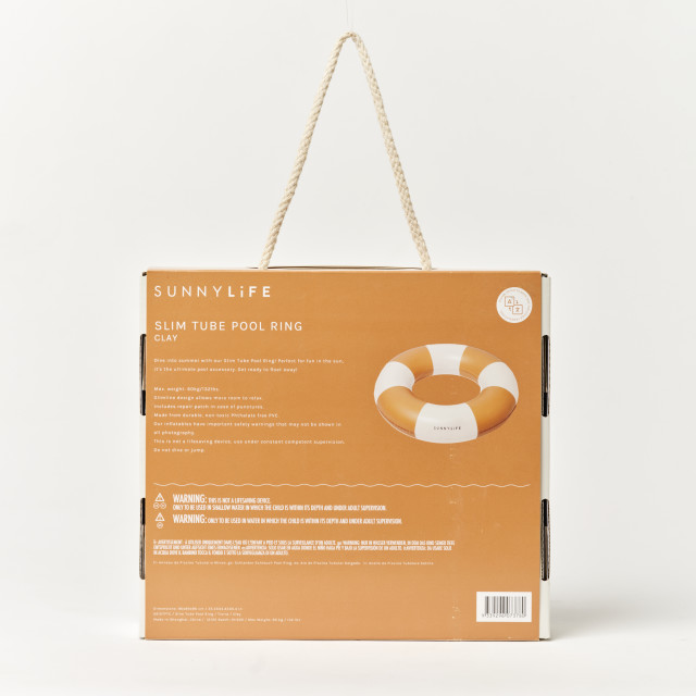 Sunnylife Slim Tube Pool Ring - Tierra Clay