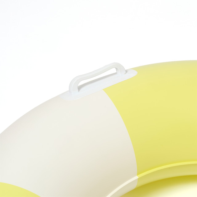 Sunnylife Slim Tube Pool Ring - Tides Out Citrus Stripe detail