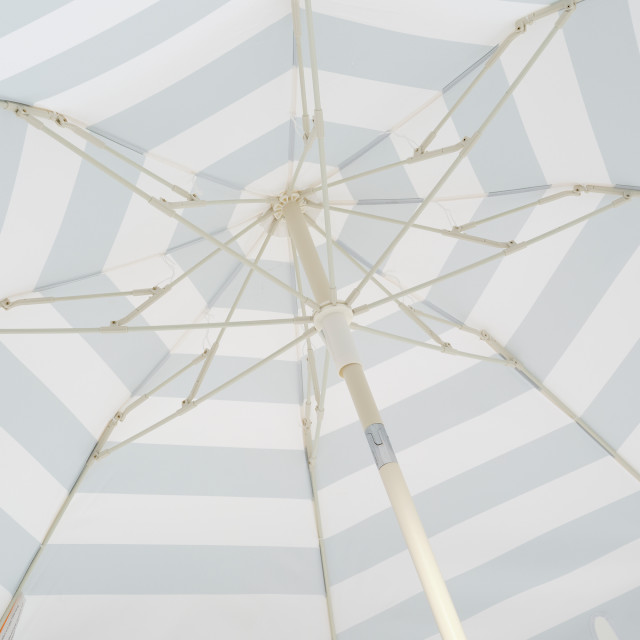 Sunnylife Compact Beach Umbrella - La Palma Sage Stripe detail