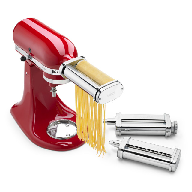 KitchenAid Stand Mixer Deluxe Pasta Roller Attachment Set with Fettuccine