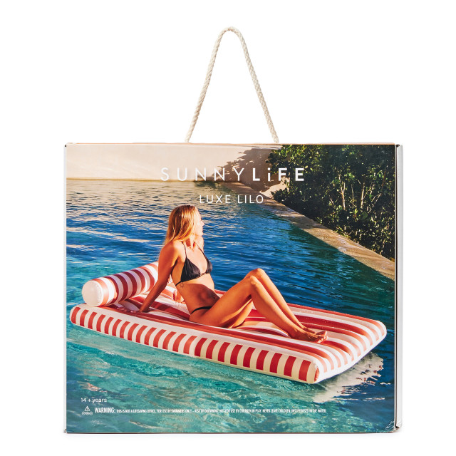 Sunnylife Luxe Lilo Float - Tierra Clay Stripe