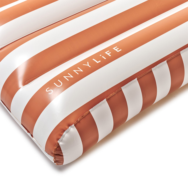 Sunnylife Luxe Lilo Float - Tierra Clay Stripe