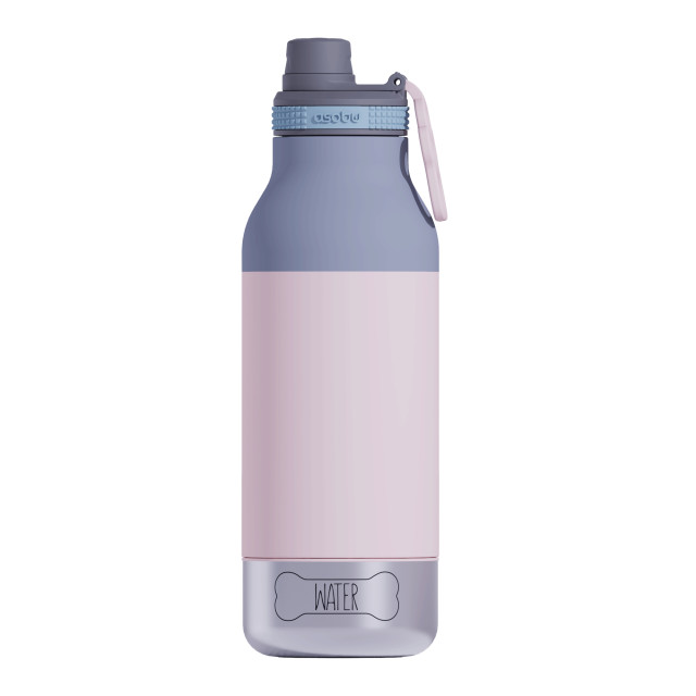 Asobu Vacuum Insulated Barky Buddy 3-in-1 Bottle - Pastel Pink