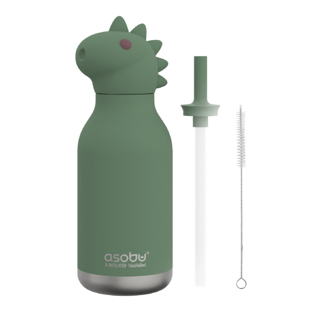 "Asobu Vacuum Insulated Bestie Bottle, 460ml - Dinosaur"