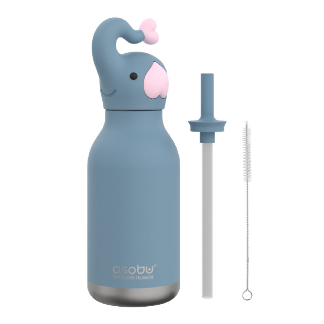 Asobu Vacuum Insulated Bestie Bottle, 460ml - Elephant