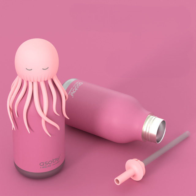 Asobu Vacuum Insulated Bestie Bottle, 460ml - Jelly Fish