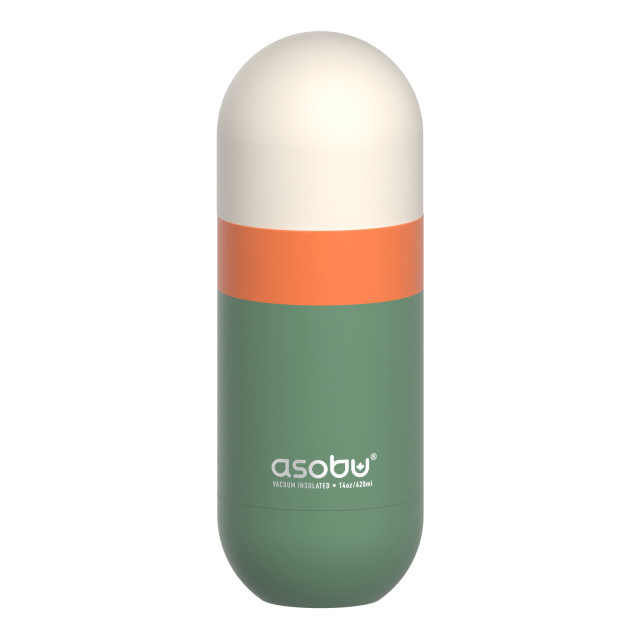 Asobu Vacuum Insulated Orb Travel Water Bottle, 420ml - Pastel Green