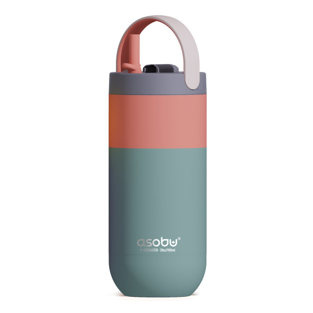 Asobu Vacuum Insulated Orbit Bottle, 900ml - Pastel Green