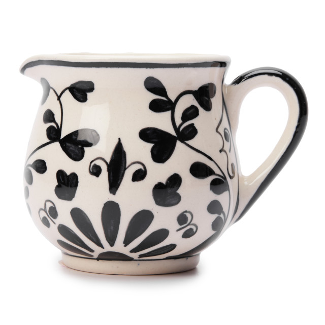 Humble & Mash Black Floral Milk Jug