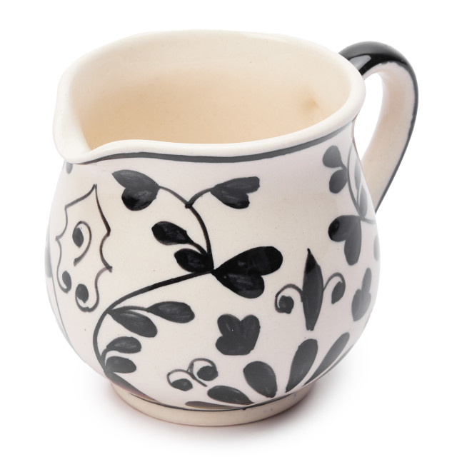 Humble & Mash Black Floral Milk Jug