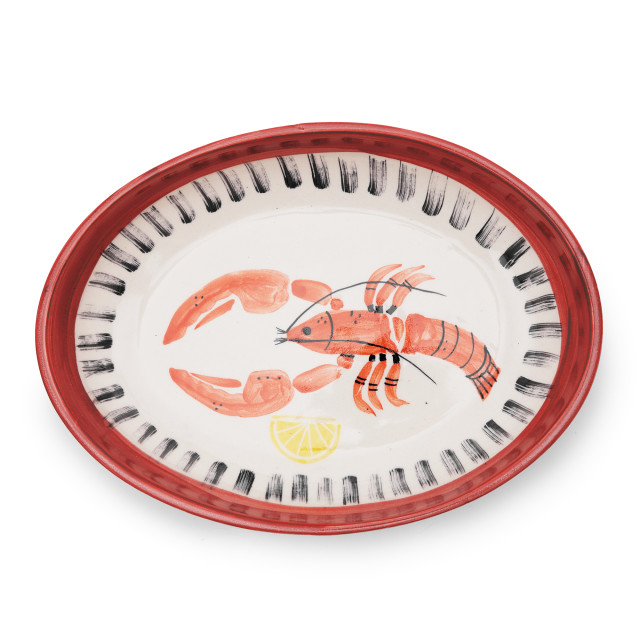 Humble & Mash Ceramic Coastal Platter, 26cm