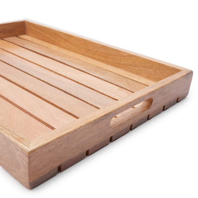 Humble & Mash Quiet Luxury Wooden Square Tray, 48cm