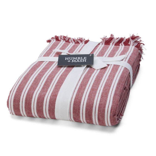 Humble & Mash Woven Striped Tablecloth - 12 Seater