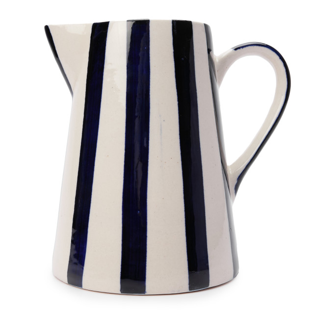 Humble & Mash Blue Striped Ceramic Jug, 1.5L
