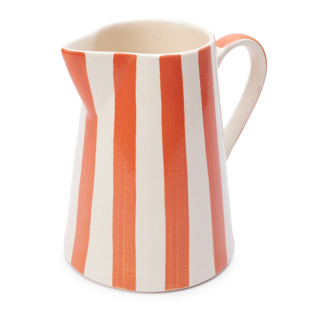 Humble & Mash Orange Striped Ceramic Jug, 1.5L