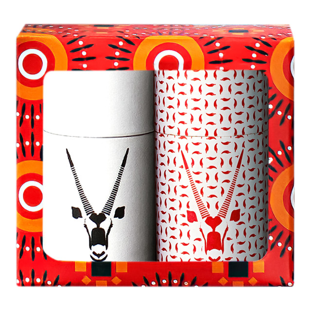 Oryx Desert Salt Desert Salt & Chilli Salt Travel Shakers, Set of 2